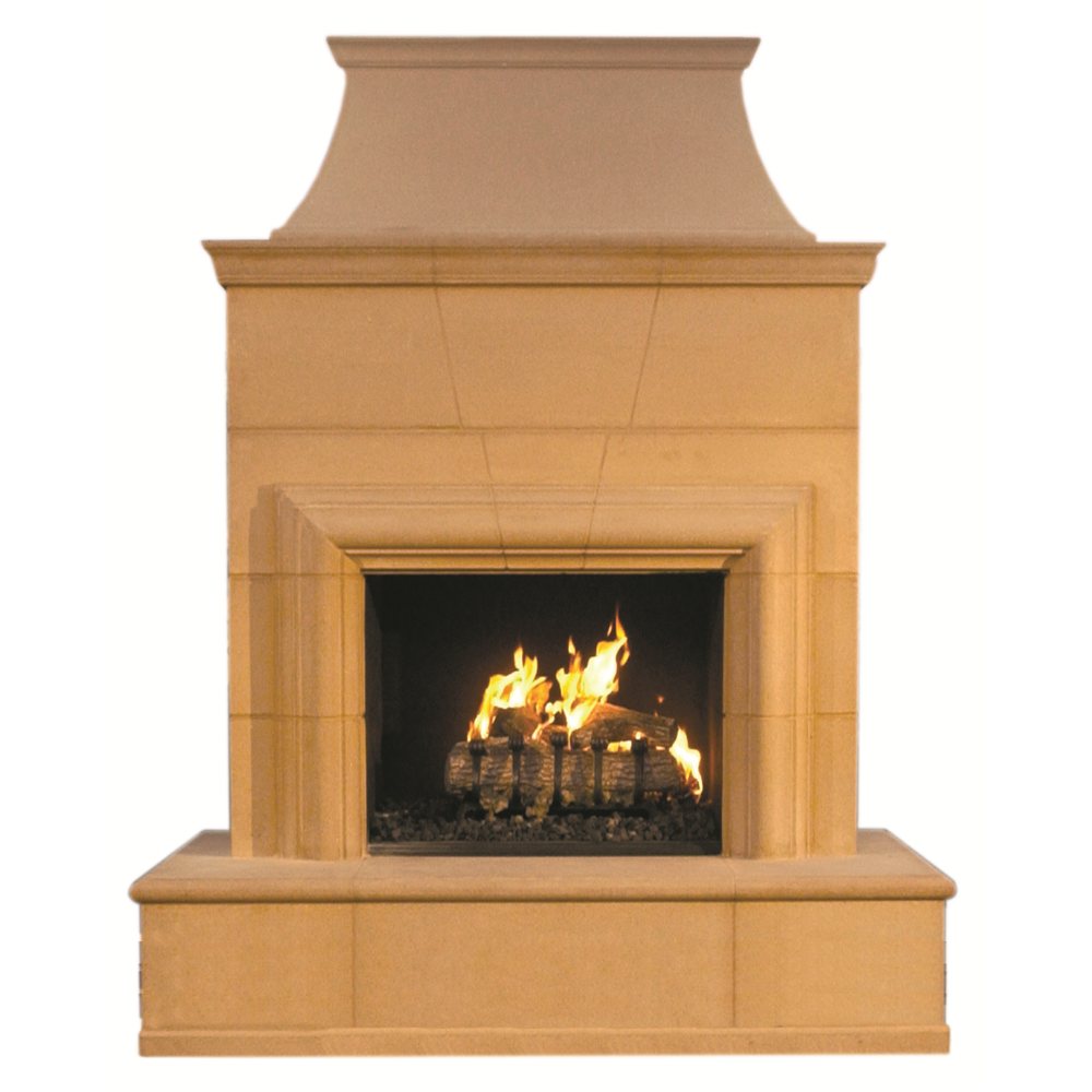 American Fyre Designs Vent Free Cordova Fireplace with Rectangle Bullnose