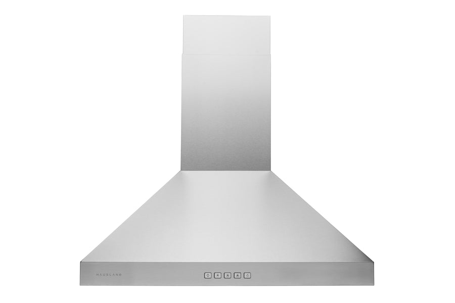 30 Inch Pyramid Style Wall Mount Convertible Range Hood with Baffle Filters and Changeable LED in Stainless Steel