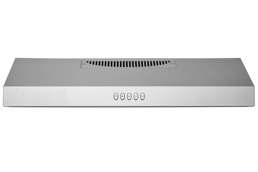 30 Inch Economic Under Cabinet Convertible Range Hood with Mesh Filters and Changeable LED in Stainless Steel