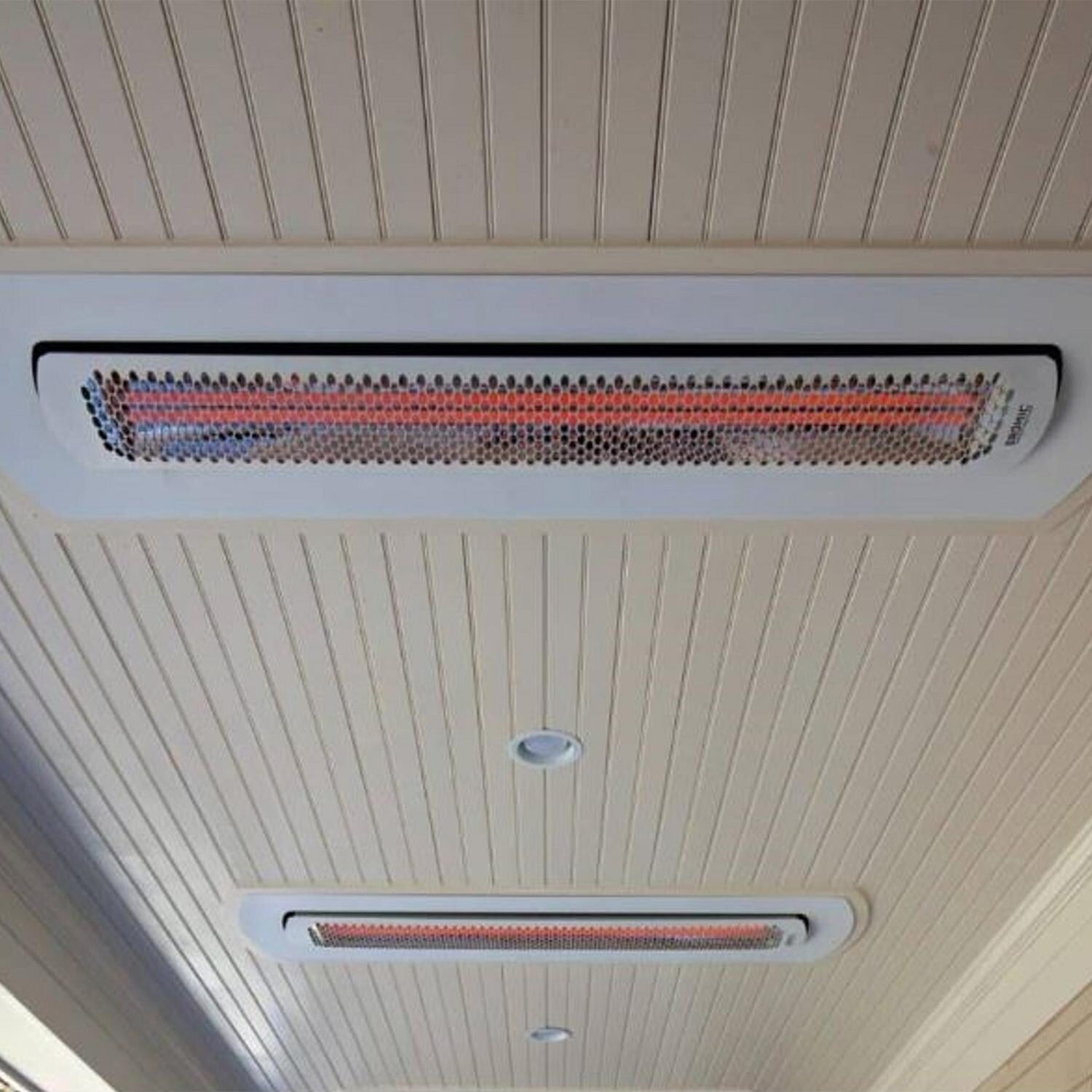 Bromic Heating Tungsten Smart-Heat 56-Inch 6000W Dual Element 277V Electric Infrared Patio Heater - White