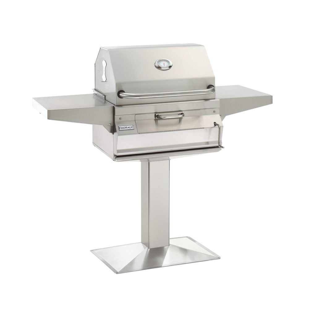 Fire Magic 24" Stainless Steel Charcoal Patio Post Mount Grill