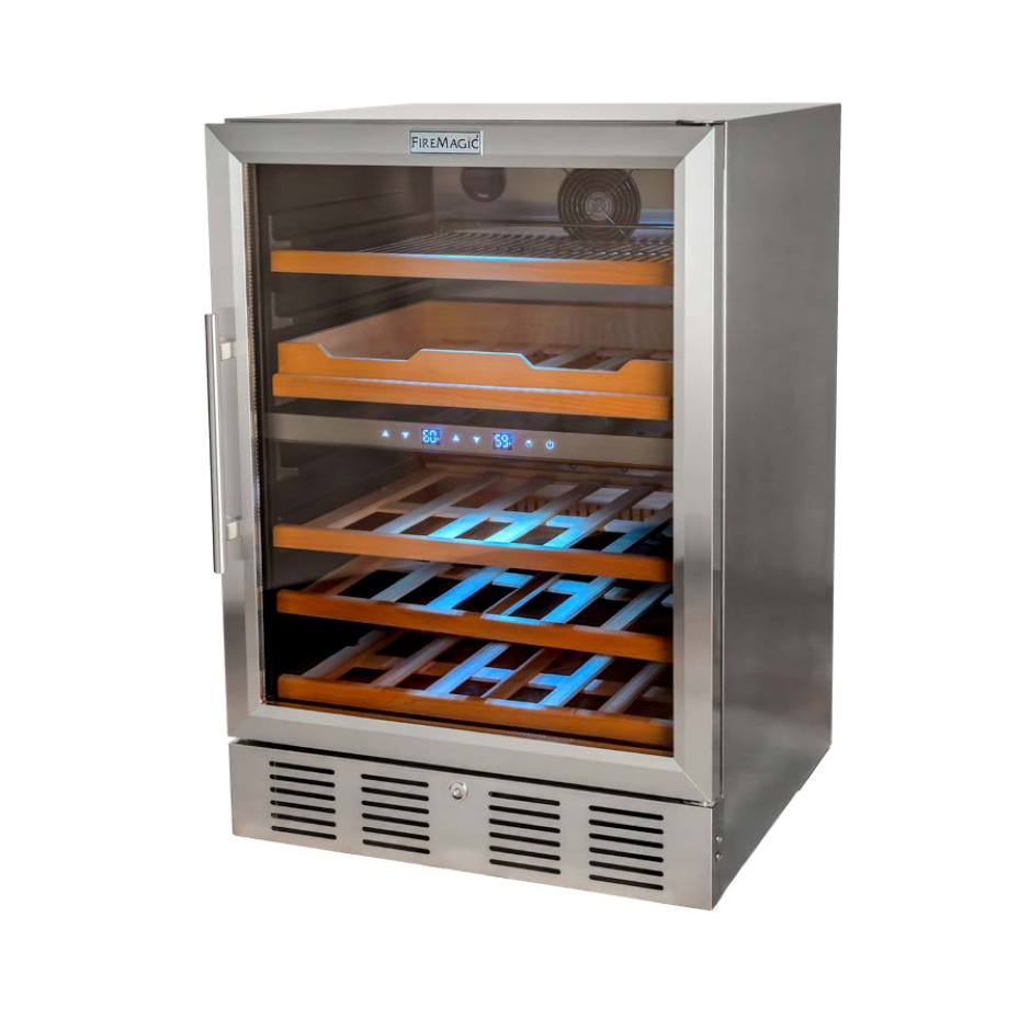 Fire Magic Dual Zone Wine and Beverage Cooler with Right Hinge