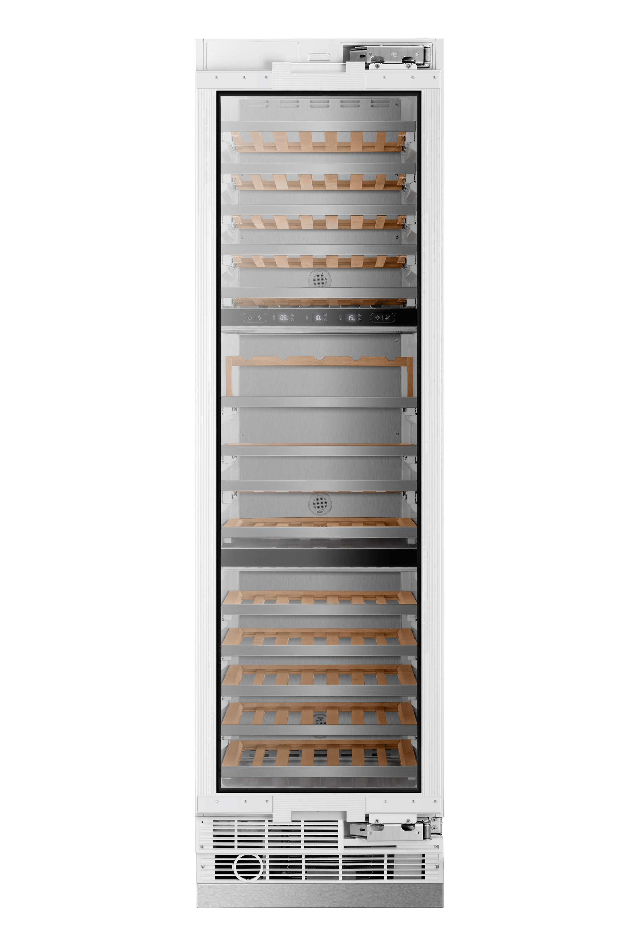 Induction Hardware 24" Three Zone Built-In Wine Column, 100 Bottles, Panel Ready