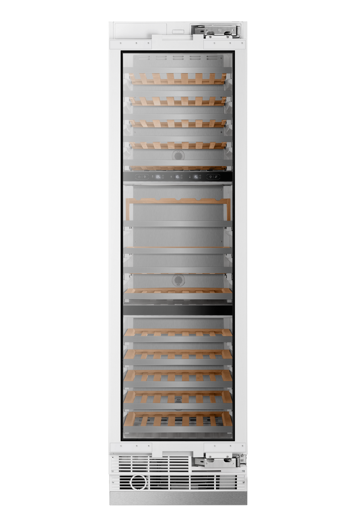 Induction Hardware 24" Three Zone Built-In Wine Column, 100 Bottles, Panel Ready