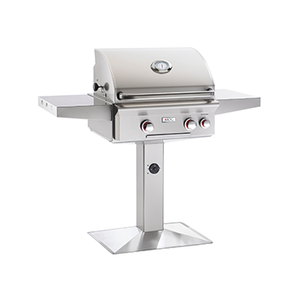 American Outdoor Grill 24 inch L Series Patio Post Natural Gas Grill with Back Burner