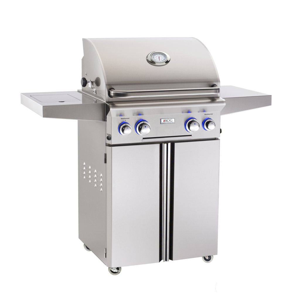American Outdoor Grill 24 inch L Series Portable Propane Grill with Back Burner