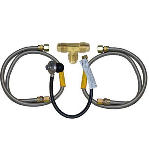 Fire Magic Grill & Side Burner Built-In Connector Package Propane Gas