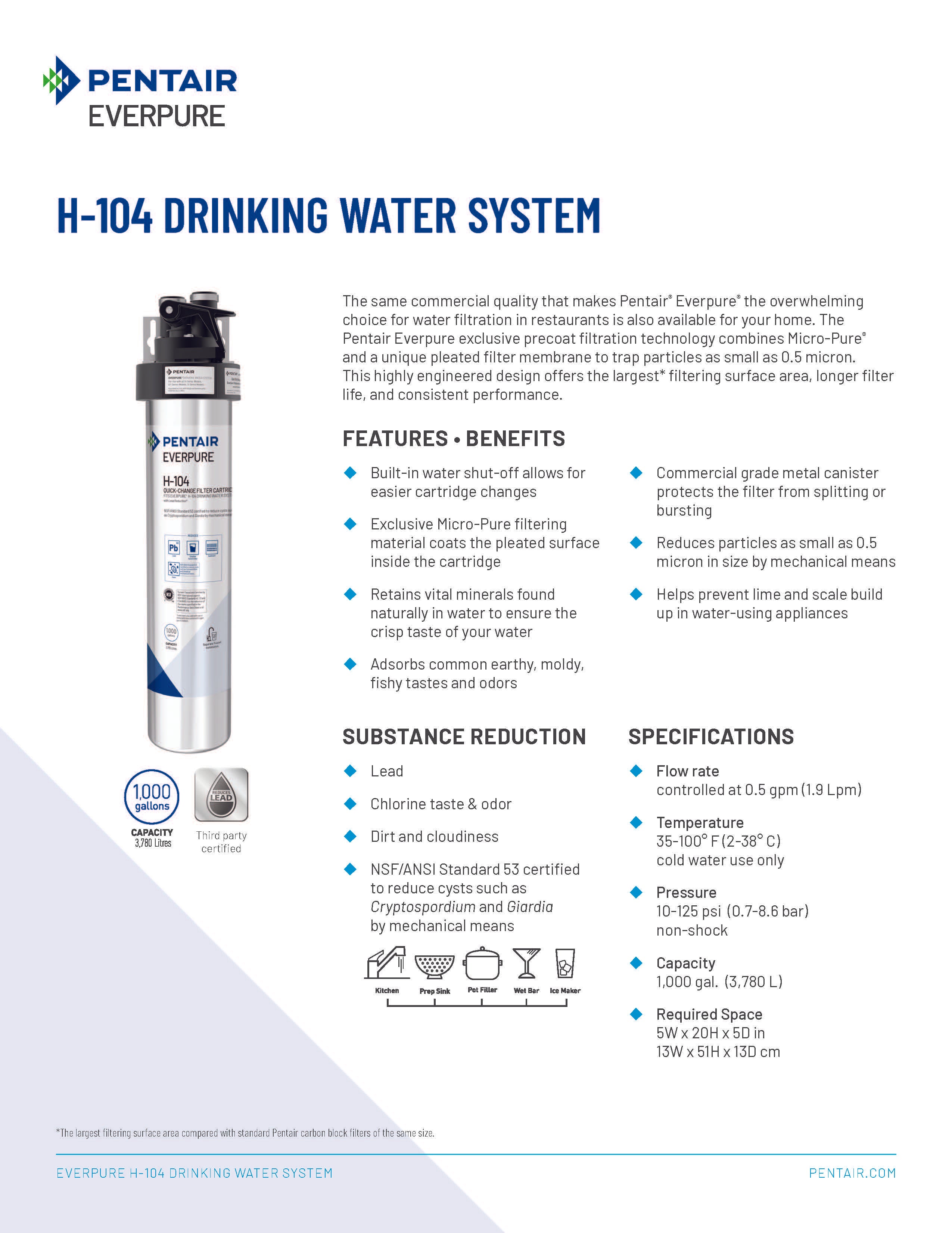 H-104 Drinking Water System