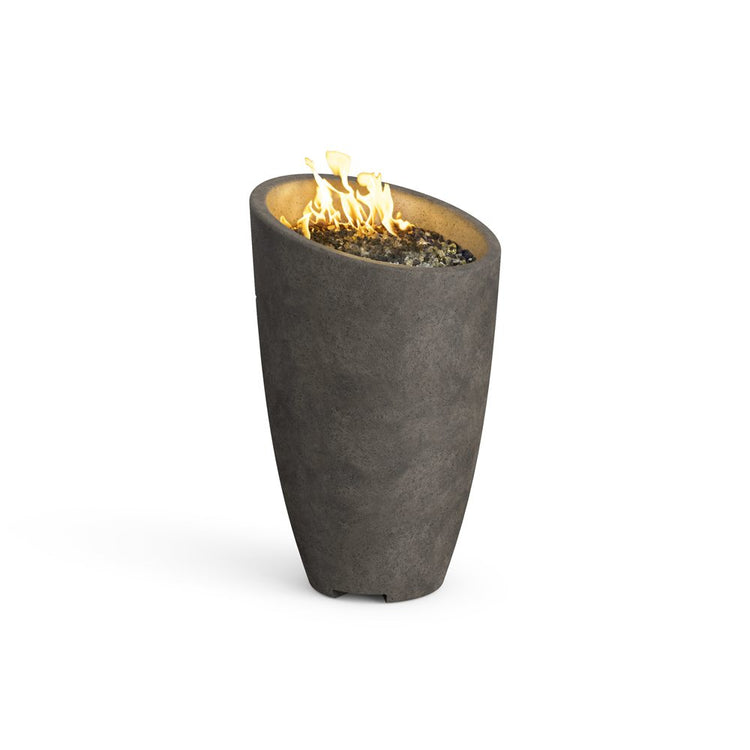 American Fyre Designs Eclipse Propane Fire Urn with Access Door Dark Basalt