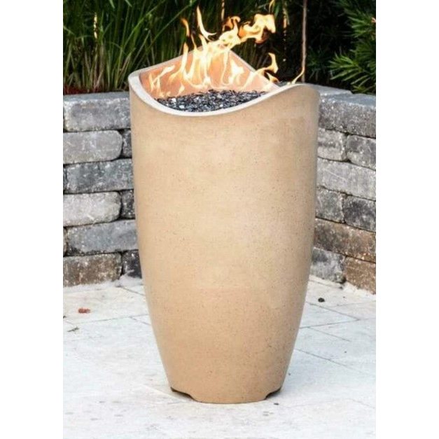 American Fyre Designs Wave Natural Gas Fire Urn without Access Door 530-CB-10-M2NC