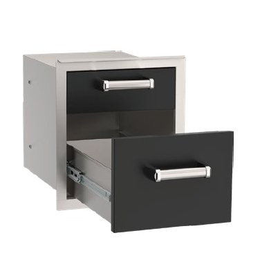 Fire Magic Echelon Black Double Drawer