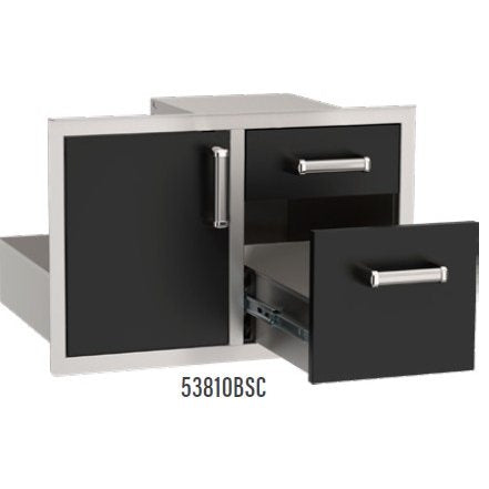 Fire Magic Echelon Black Door/Drawer Combo