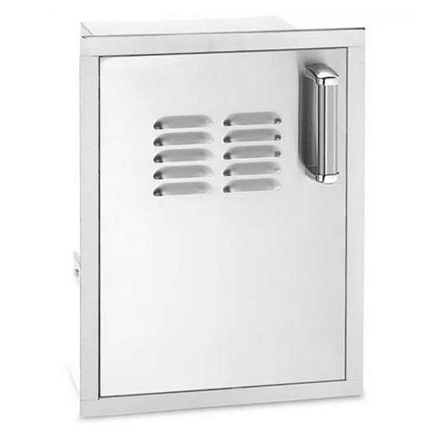 Fire Magic Premium Flush Single Access Door Left Hinge with Tank Tray and Louvers
