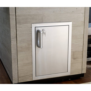 Fire Magic Premium Flush Single Access Right Hinge Door with Lock 53920KSC-R