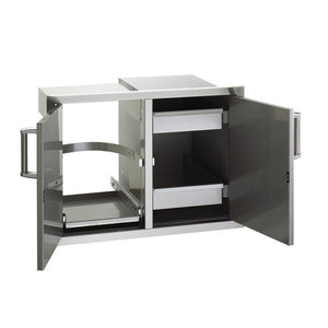 Fire Magic Premium Double Doors with Trash Tray & Dual Drawers