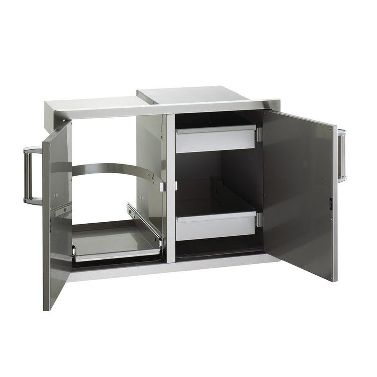 Fire Magic Premium Double Doors with Trash Tray & Dual Drawers