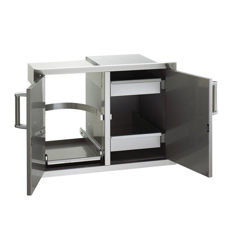 Fire Magic Premium Double Doors with Trash Tray & Dual Drawers