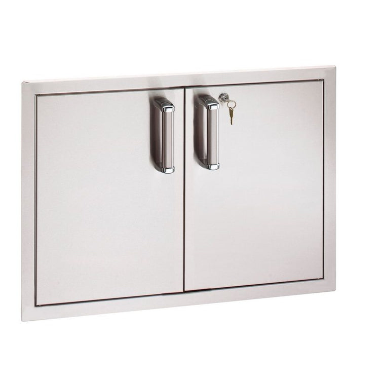 Fire Magic Premium Flush Double Access Reduced Height Doors with Lock 53938KSC