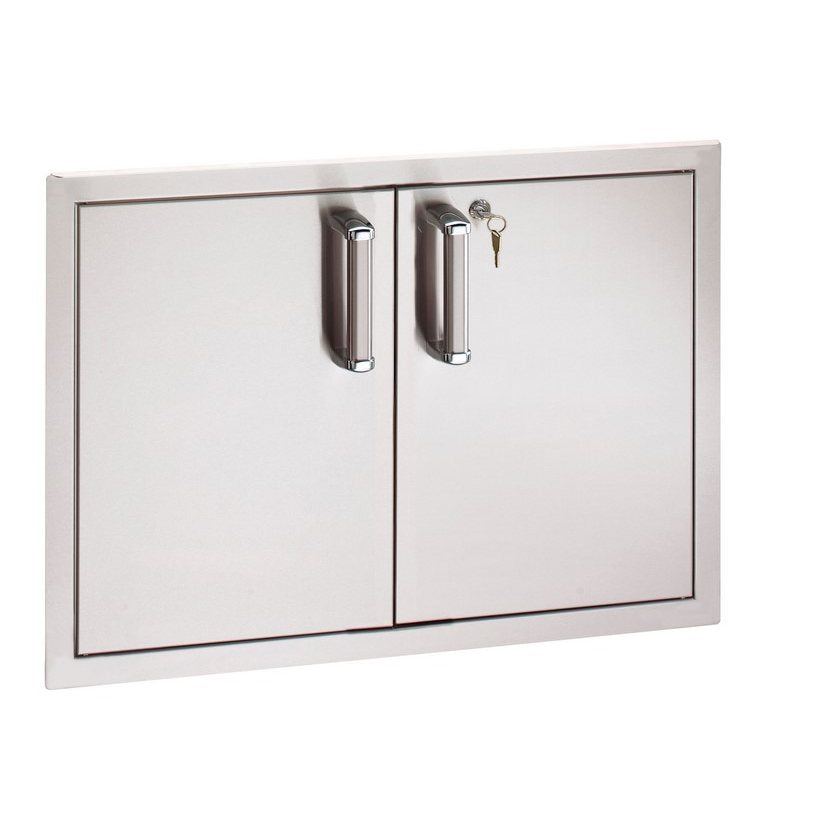 Fire Magic Premium Flush Double Access Reduced Height Doors with Lock 53938KSC