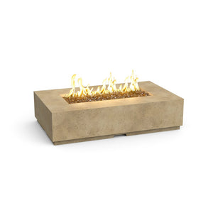 American Fyre Designs Propane Legend Firetable in Travertine