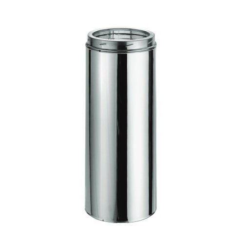 Duravent 5 inch Chimney Stainless Steel Pipe 12 inch Length DuraTech