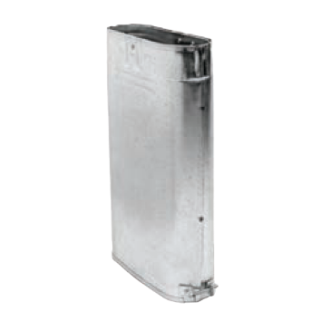 Duravent 5 inch B Gas Vent Oval Adjustable Pipe 12 inch Length