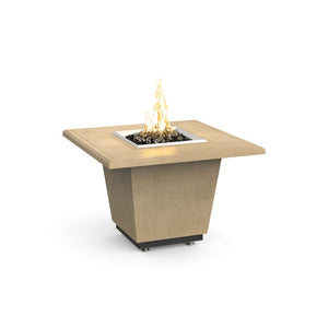 American Fyre Designs Natural Gas Cosmopolitan Square Firetable in Cafe Blanco