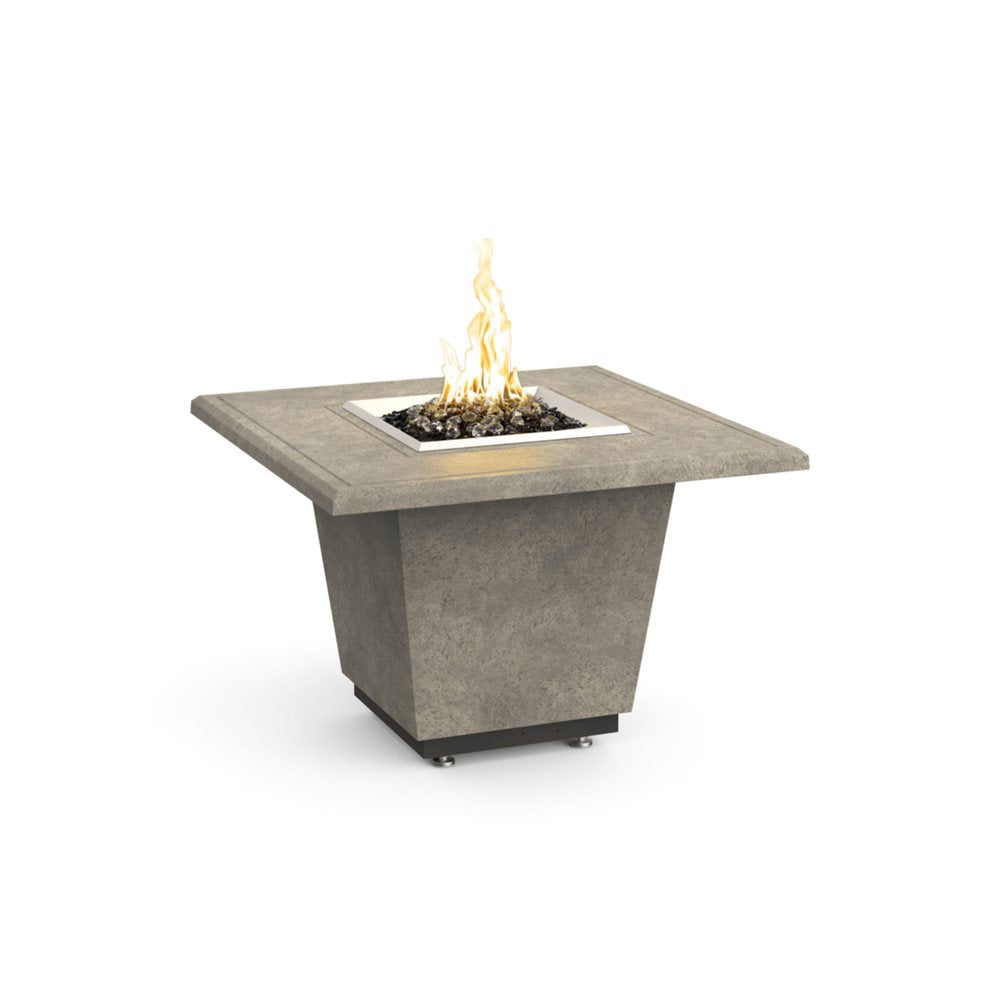 American Fyre Designs Natural Gas Cosmopolitan Square Firetable in Light Basalt