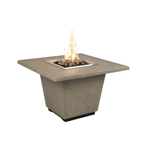 American Fyre Designs Natural Gas Cosmopolitan Square Firetable in Smoke