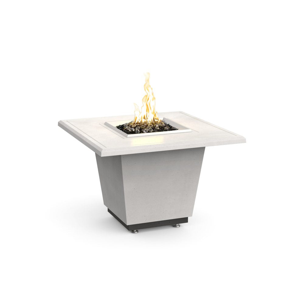 American Fyre Designs Natural Gas Cosmopolitan Square Firetable in White Aspen