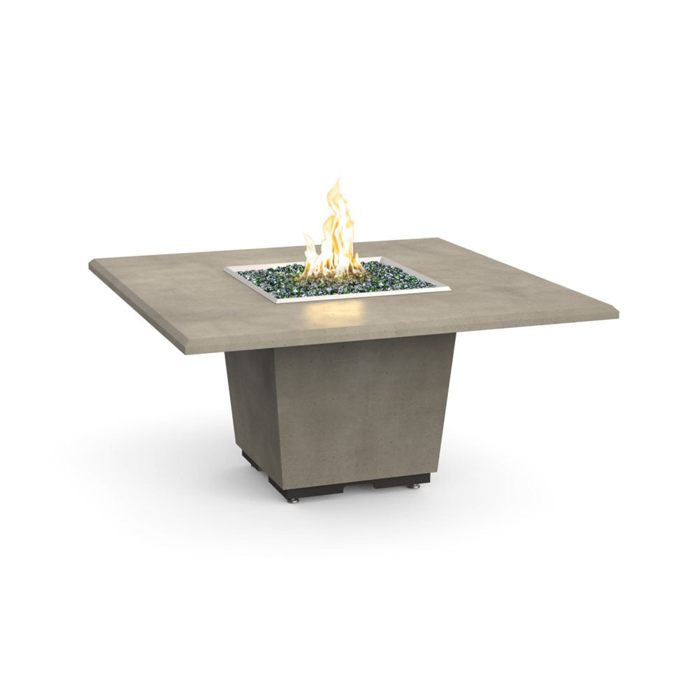 American Fyre Designs Natural Gas Cosmopolitan Square Dining Fire in Smoke 642-SM-11-H6NC