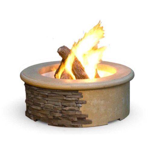 American Fyre Designs Natural Gas Contractor's Model Fire Pit in Cafe Blanco