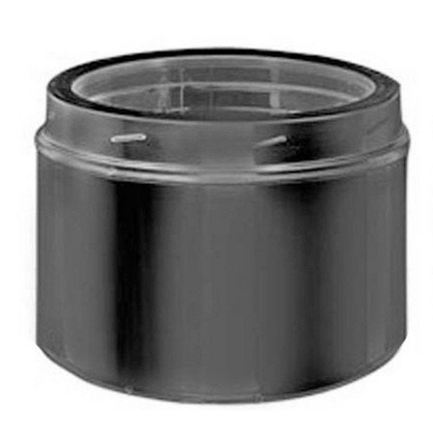 Duravent 8 inch DuraTech Chimney Pipe 12 inch Length, Black