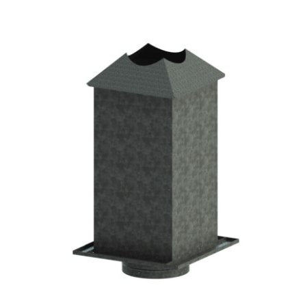 Duravent 6 inch Duratech Square Ceiling Support Box 24" 6DT-CS24IS