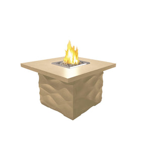 American Fyre Designs Natural Gas Voro Firetable in Travertine