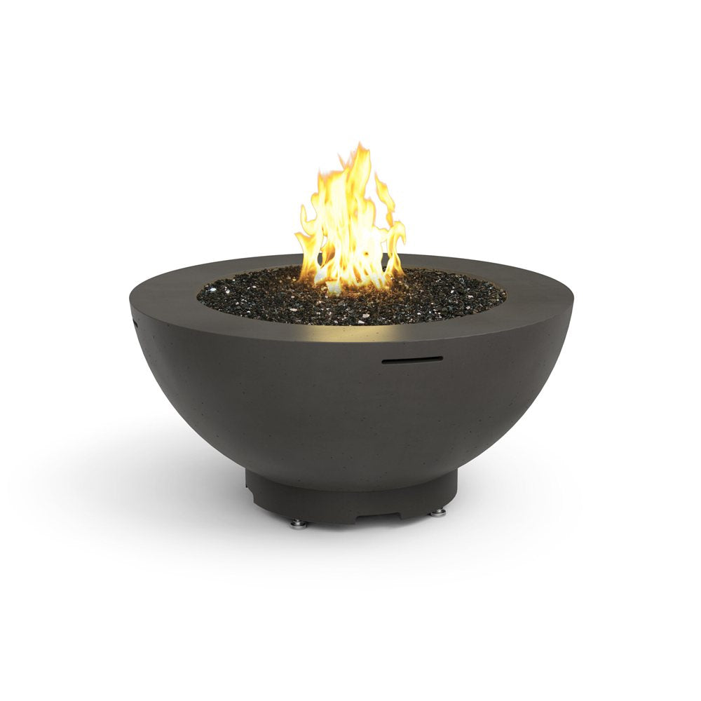 American Fyre Designs Propane 48 Fire Bowl in Black Lava