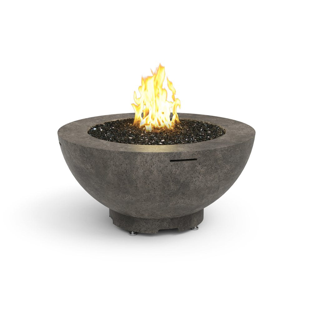American Fyre Designs Natural Gas 48 Fire Bowl in Dark Basalt