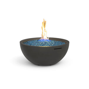 American Fyre Designs Propane 36 Fire Bowl in Black Lava 732-BA-11-M6PC