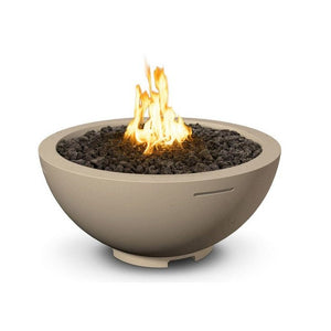 American Fyre Designs Natural Gas 36 Fire Bowl in Light Basalt