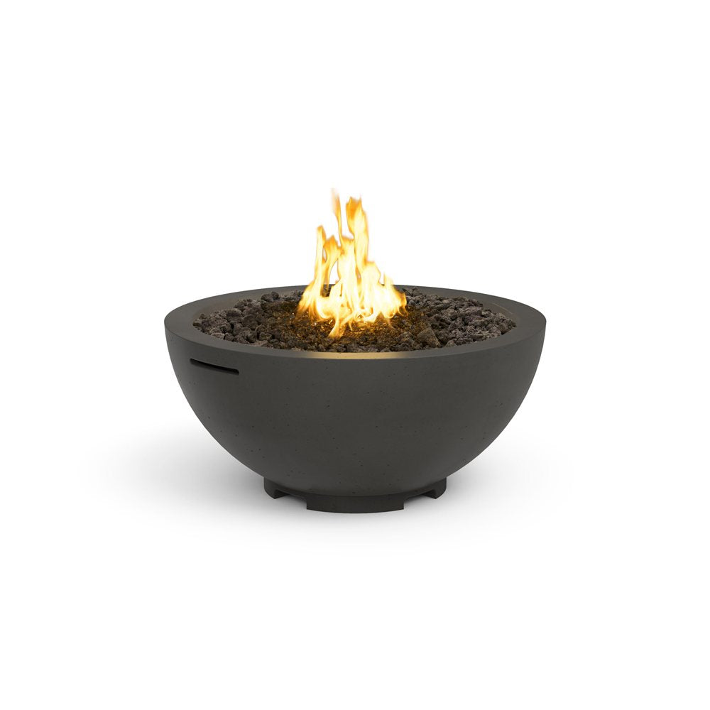 American Fyre Designs Natural Gas 32 Fire Bowl in Black Lava