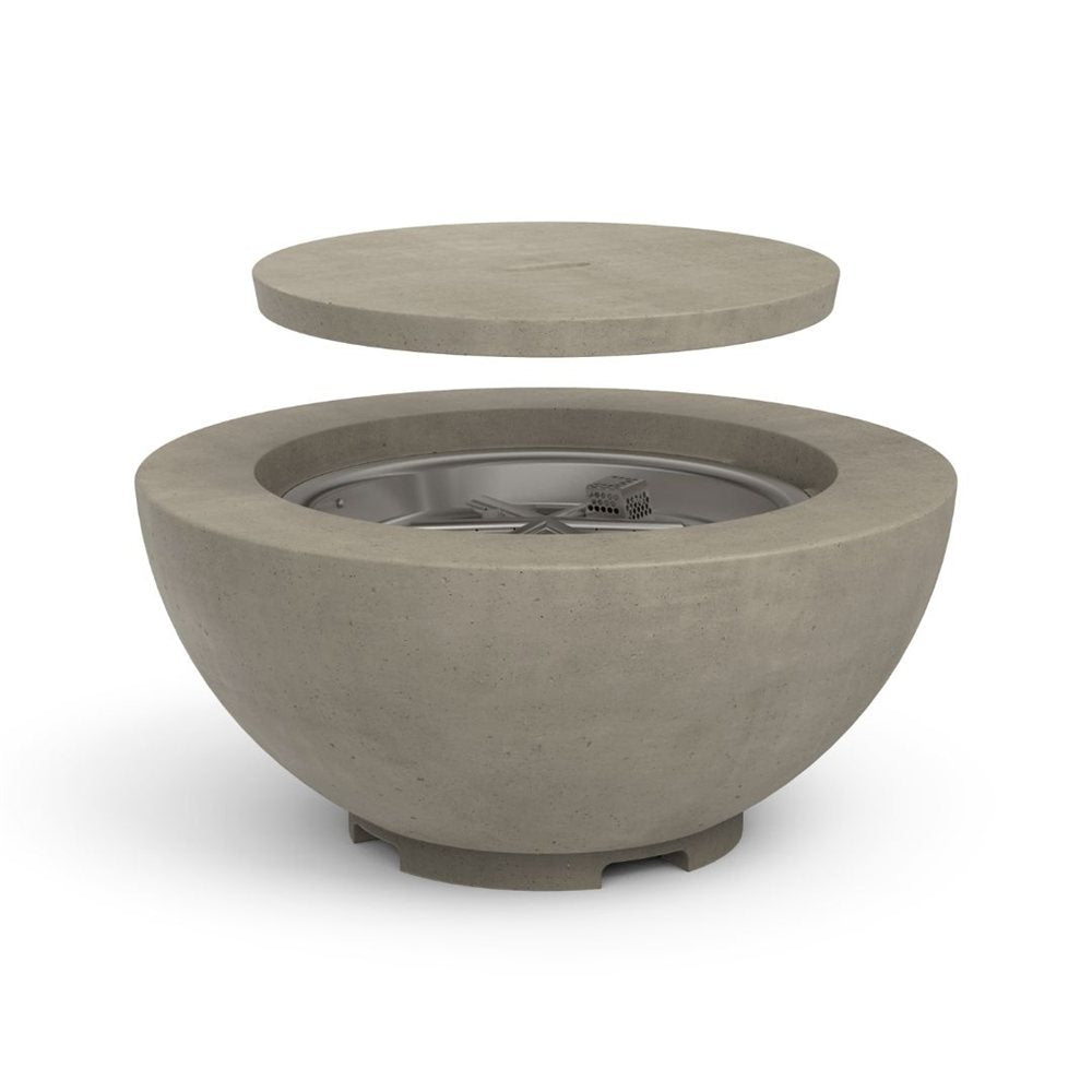 American Fyre Designs Propane 32 Chat Fire Bowl in Dark Basalt 735-DB-11-H2PC