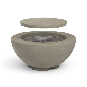 American Fyre Designs Propane 32 Chat Fire Bowl in Dark Basalt 735-DB-11-H2PC