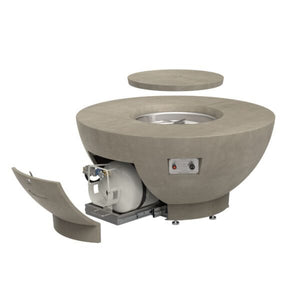 American Fyre Designs Propane 48" Chat Fire Bowl in Smoke view 2