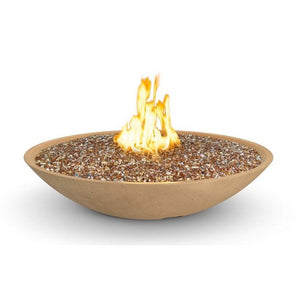 American Fyre Designs 48" Marseille Propane Fire Bowl in Light Basalt