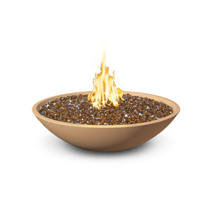 American Fyre Designs Natural Gas 40" Marseille Fire Bowl in Cafe Blanco 752-CB-11-M6NC