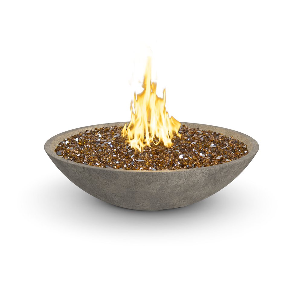 American Fyre Designs Propane 40" Marseille Fire Bowl in Black Lava