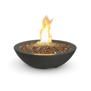 American Fyre Designs Propane 24" Marseille Fire Bowl in Black Lava