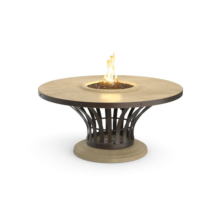 American Fyre Designs Propane Fiesta Firetable in Smoke