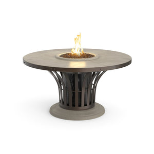 American Fyre Designs Propane Fiesta Dining Firetable in Smoke