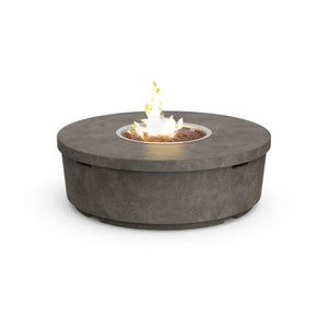 American Fyre Designs Natural Gas Contempo Round Firetable in Dark Basalt